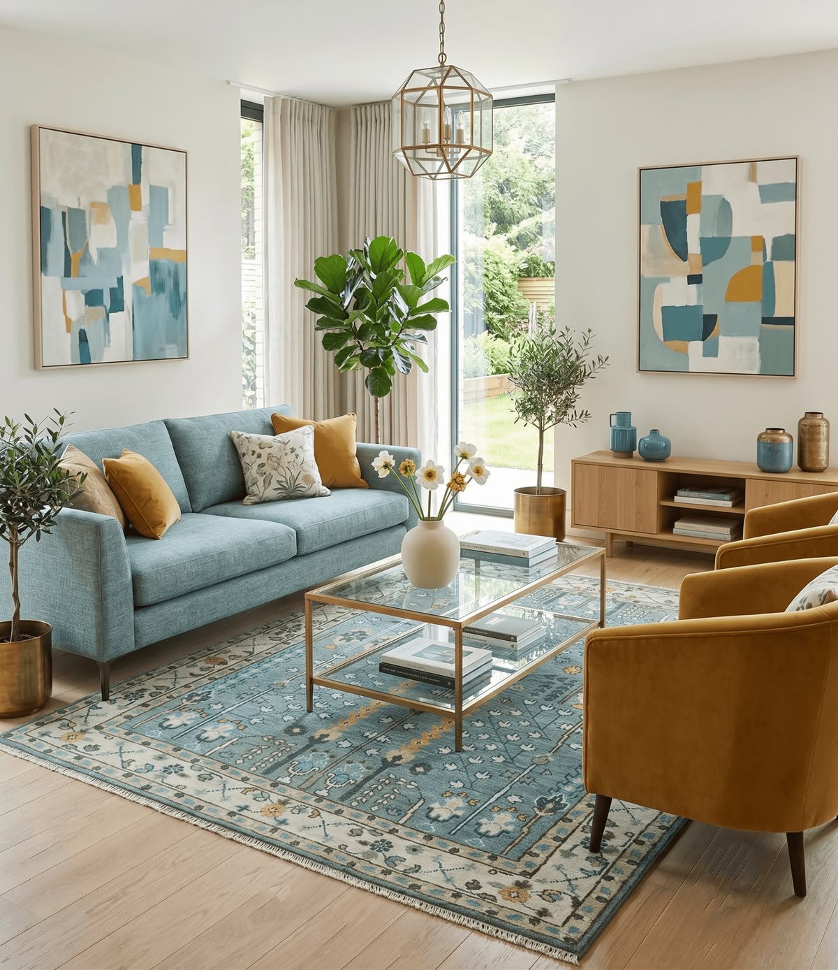 Modern renovated living space